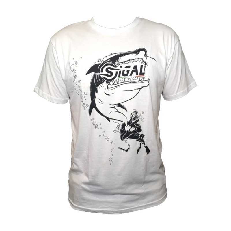 Maglia Sigalsub T-Shirt Shark White |CentroPescaBrando Maglia Sigalsub T-Shirt Shark White |CentroPescaBrando