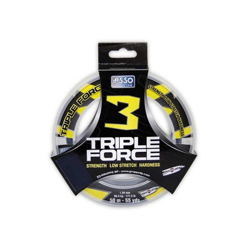 Nylon Asso Triple Force 50mt Gray Filo Terminale |CentroPescaBrando Nylon Asso Triple Force 50mt Gray Filo Terminale |CentroPescaBrando
