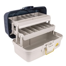 Plano Cassetta Two Tray Tackle Box Blue/White |CentroPescaBrando