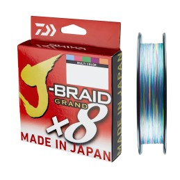 FIlo Daiwa J-Braid Grand X8 Multicolor 150m Treccia |CentroPescaBrando