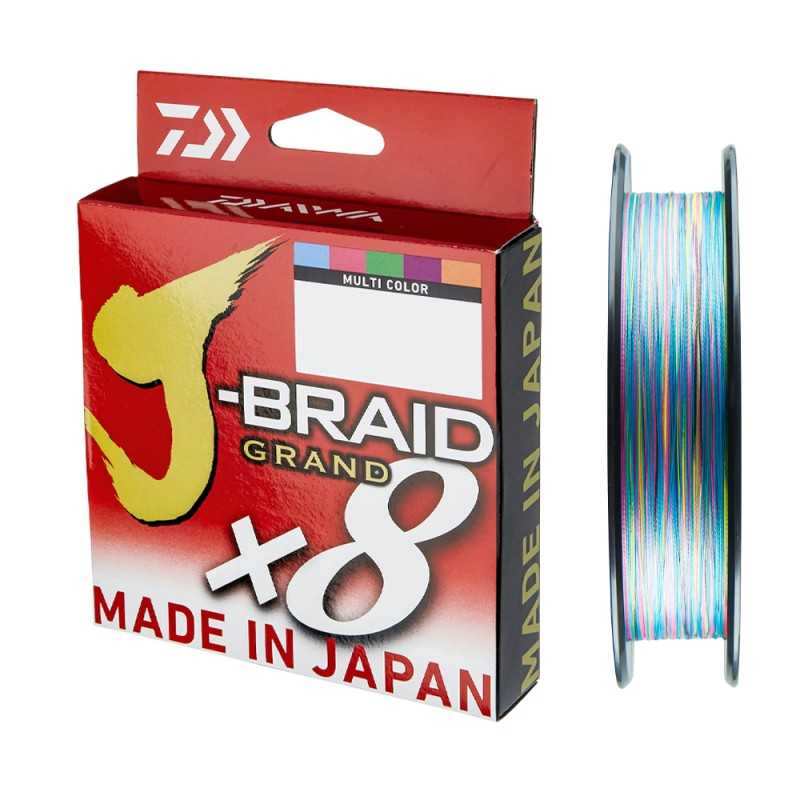 FIlo Daiwa J-Braid Grand X8 Multicolor 150m Treccia |CentroPescaBrando FIlo Daiwa J-Braid Grand X8 Multicolor 150m Treccia |CentroPescaBrando