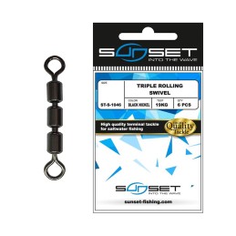 Sunset Triple Rolling Swivel Girella Tripla STS1046 |CentroPescaBrando