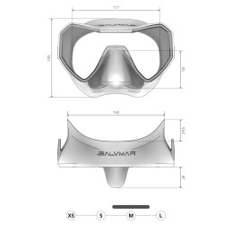 Salvimar Neo Maschera Anti Fog Shining Blue Apnea |CentroPescaBrando