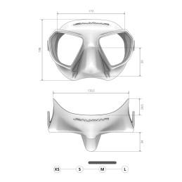Salvimar Noah Maschera Anti Fog Black da Sub |CentroPescaBrando